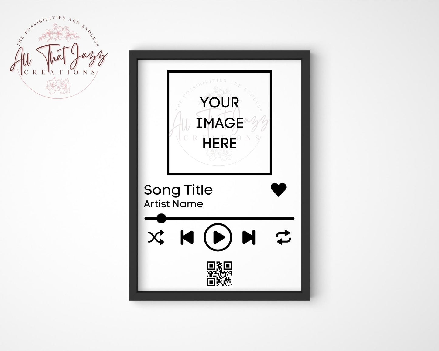 Custom Music Player Plaque